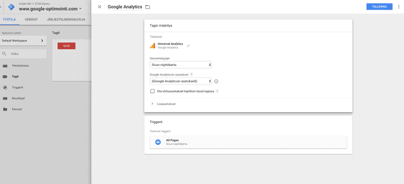 gtm google analytics